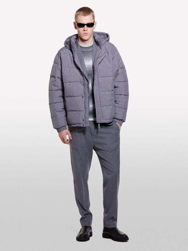 Blouson rembourré gris clair - doudounes et blousons rembourrés pour homme | Sisley