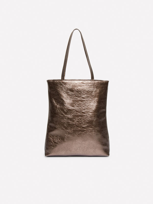 Sac cabas laminé rose - sacs cabas pour femme | Sisley