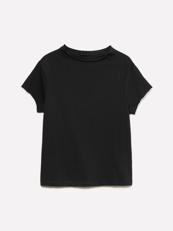 T-shirt noir dos nu T-shirt noir dos nu - t-shirts à manches courtes pour femme | Sisley