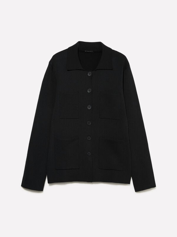 Blazer en tricot noir Blazer en tricot noir - blazers pour homme | Sisley