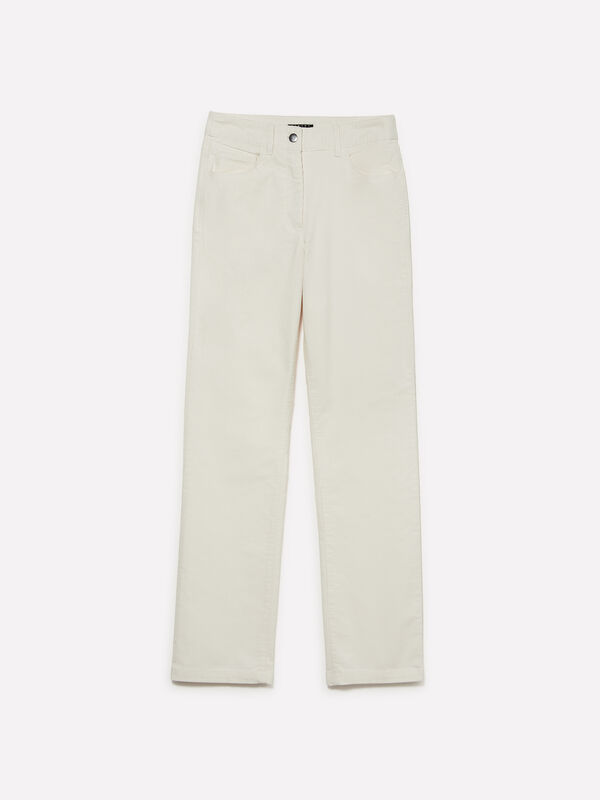 Pantalon en velours côtelé de couleur - null | Sisley