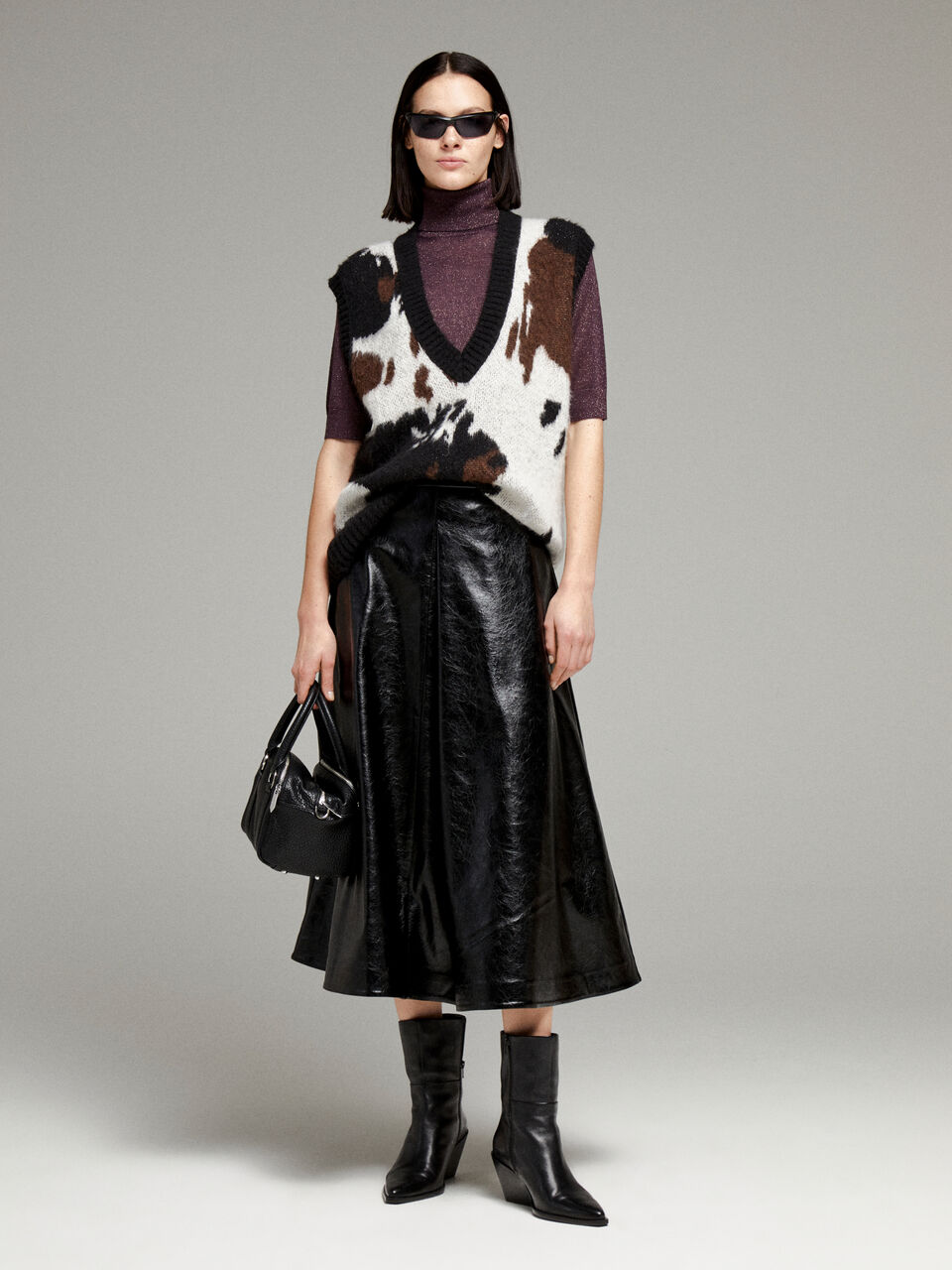 S/L V NECK SWEATER Femme image number null