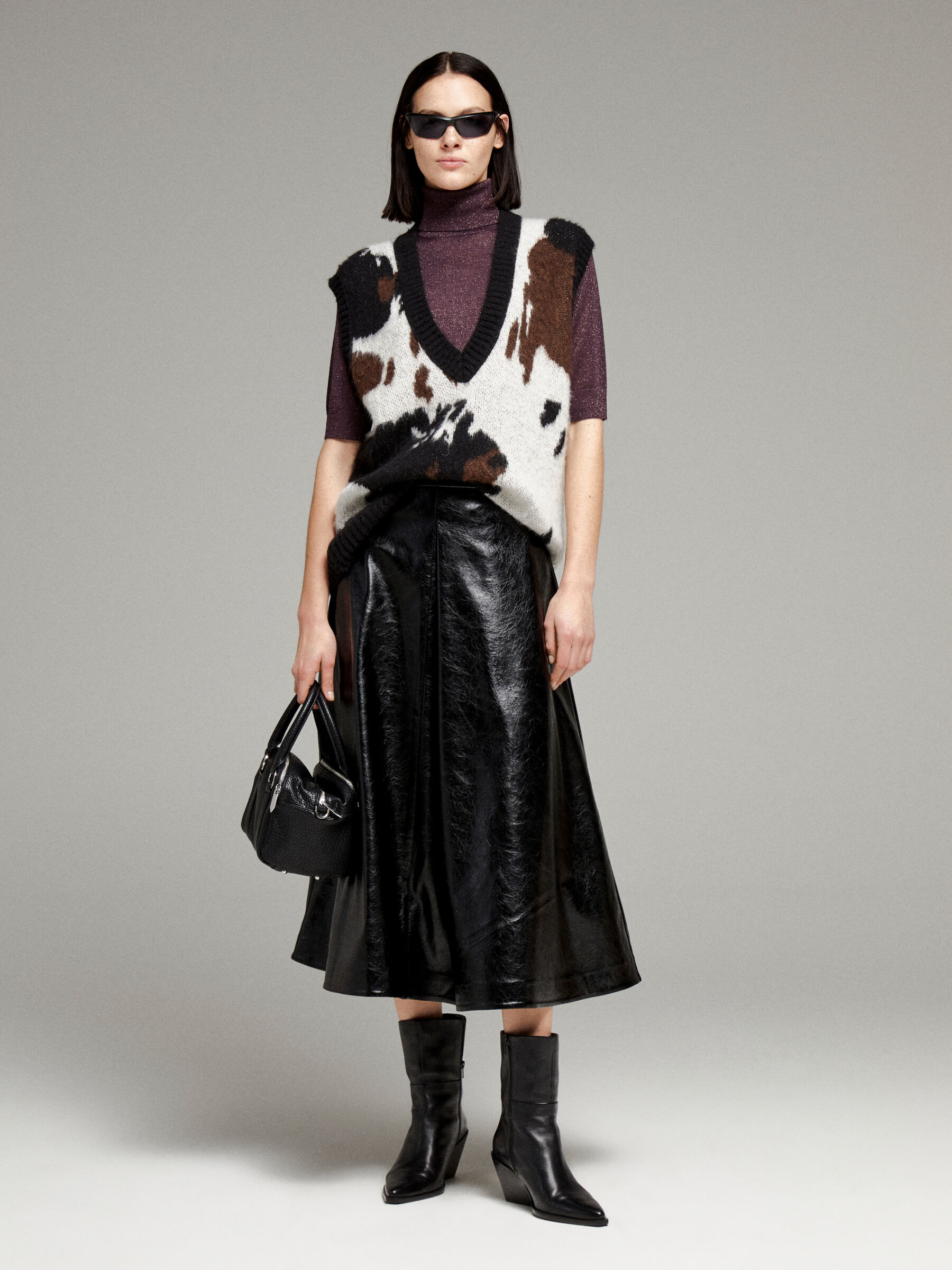 S/L V NECK SWEATER Femme image number null