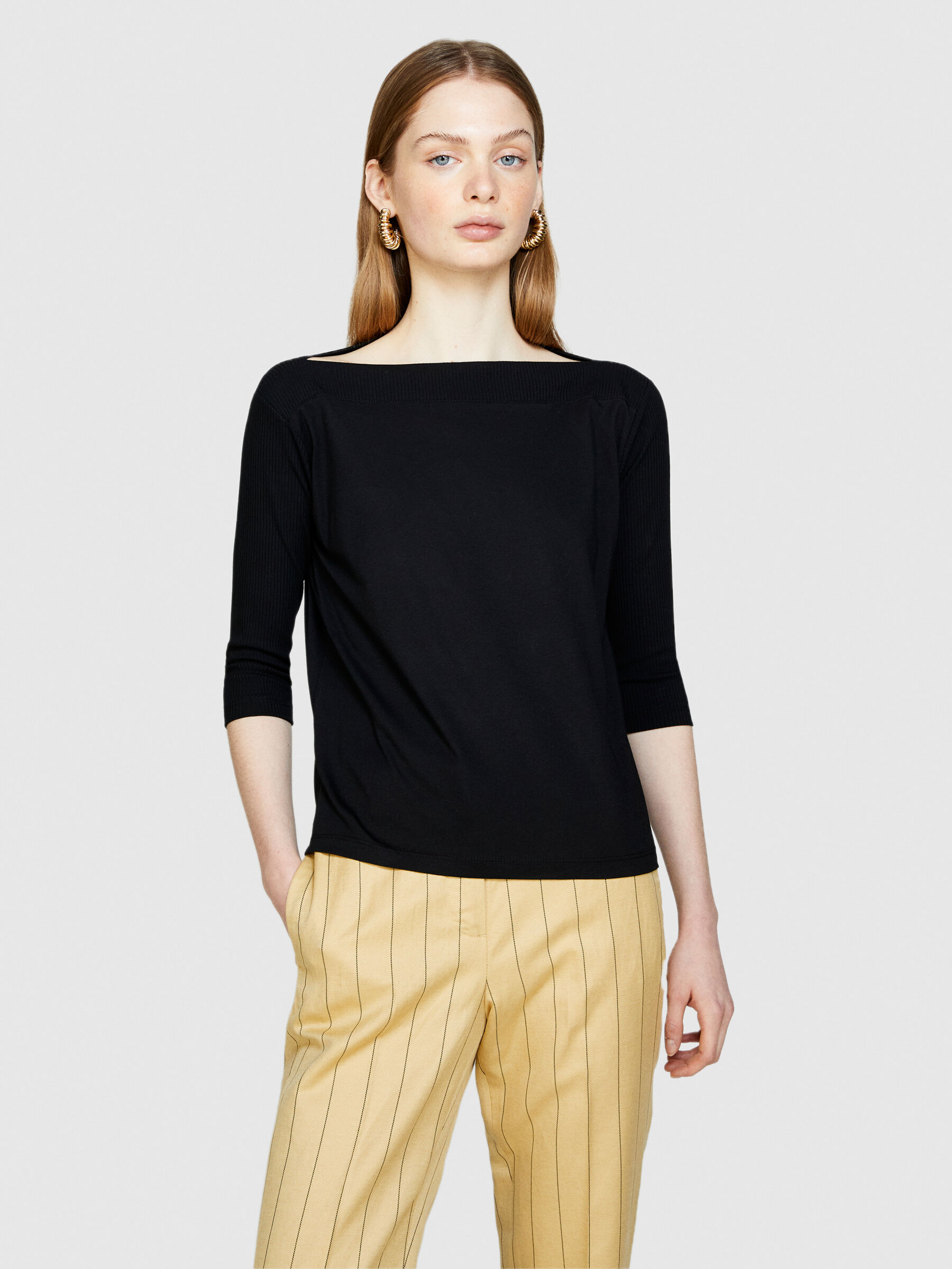 T shirt best sale arrondi en bas