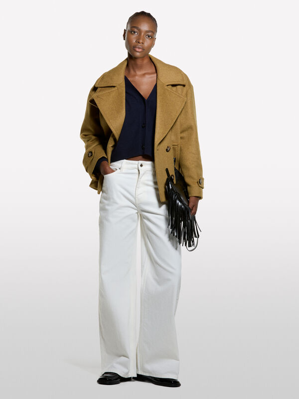 Cardigan bleu foncé oversize - cardigans pour femme | Sisley