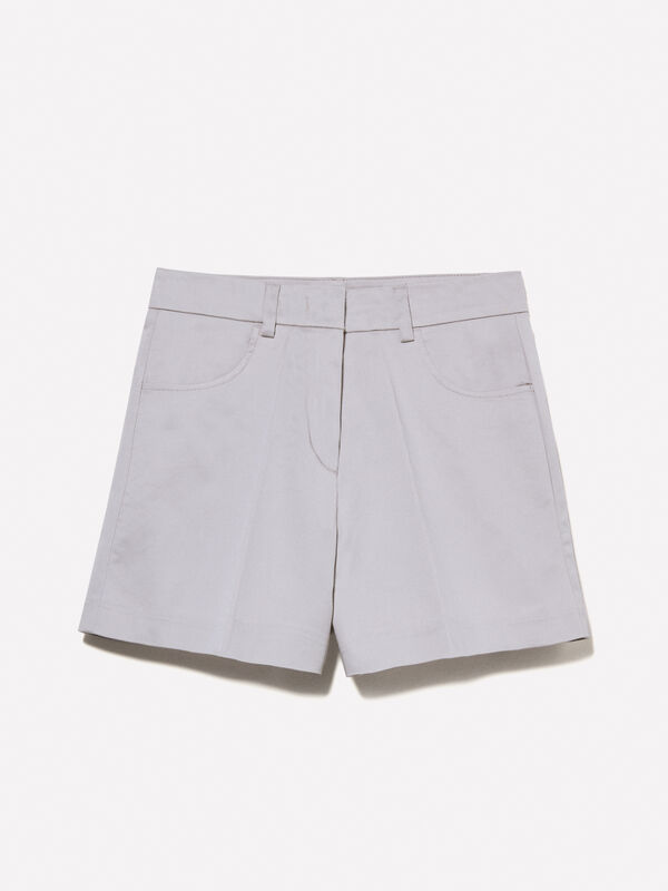 Short taille haute gris Short taille haute gris - shorts pour femme | Sisley
