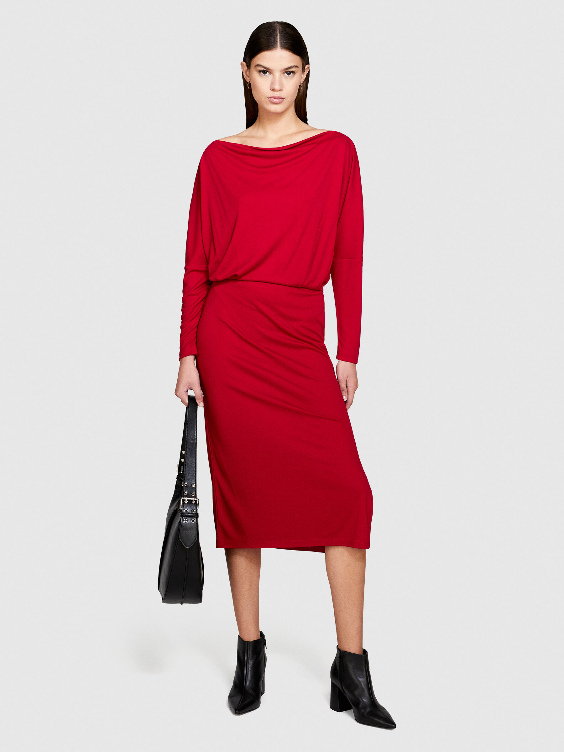 Robe midi on sale fendue