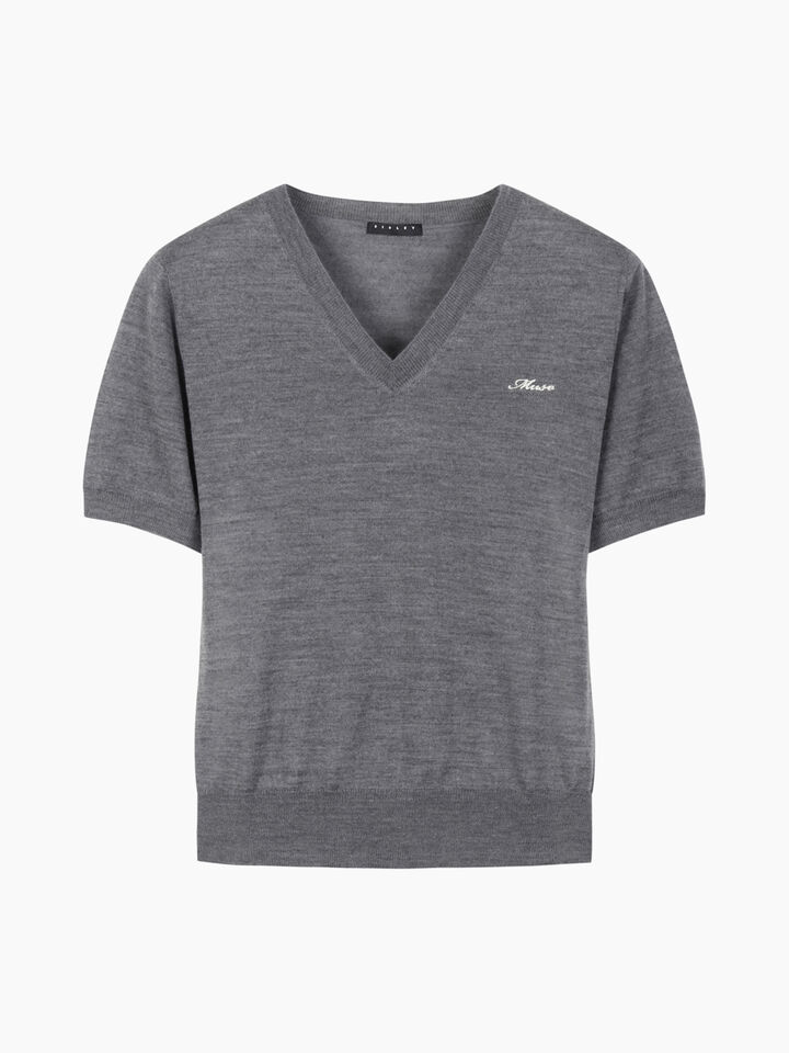 V NECK SWEATER H/S Femme