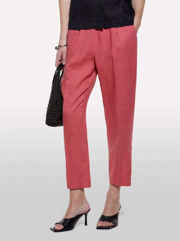 Pantalon de jogging blush 100% lin - pantalons de jogging pour femme | Sisley