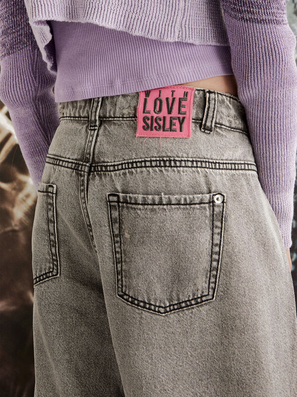 Jeans slouchy à déchirures - jeans pour fille | Sisley Young