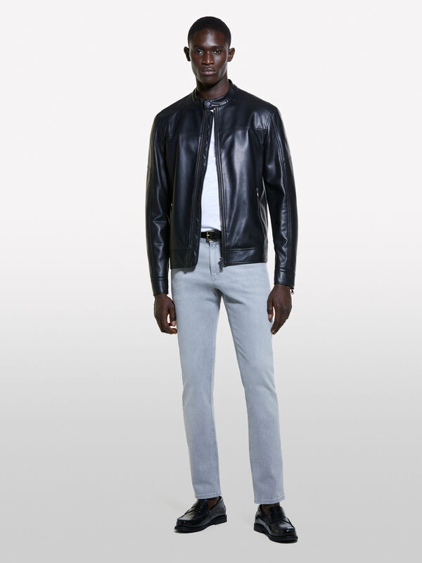 Jeans Boston slim délavage gris - jeans coupe slim pour homme | Sisley