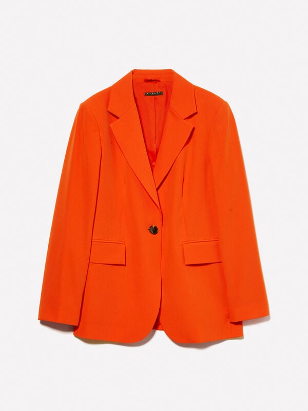Blazer coupe regular rouge Blazer coupe regular rouge - blazers pour femme | Sisley
