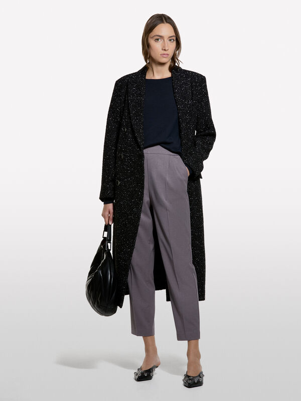 Pull bleu foncé à encolure bateau - pulls à encolure bateau pour femme | Sisley