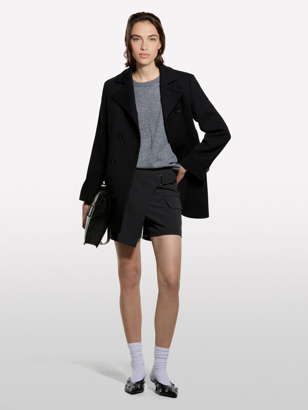 Pull en laine mélangée à encolure bateau - pulls à encolure bateau pour femme | Sisley