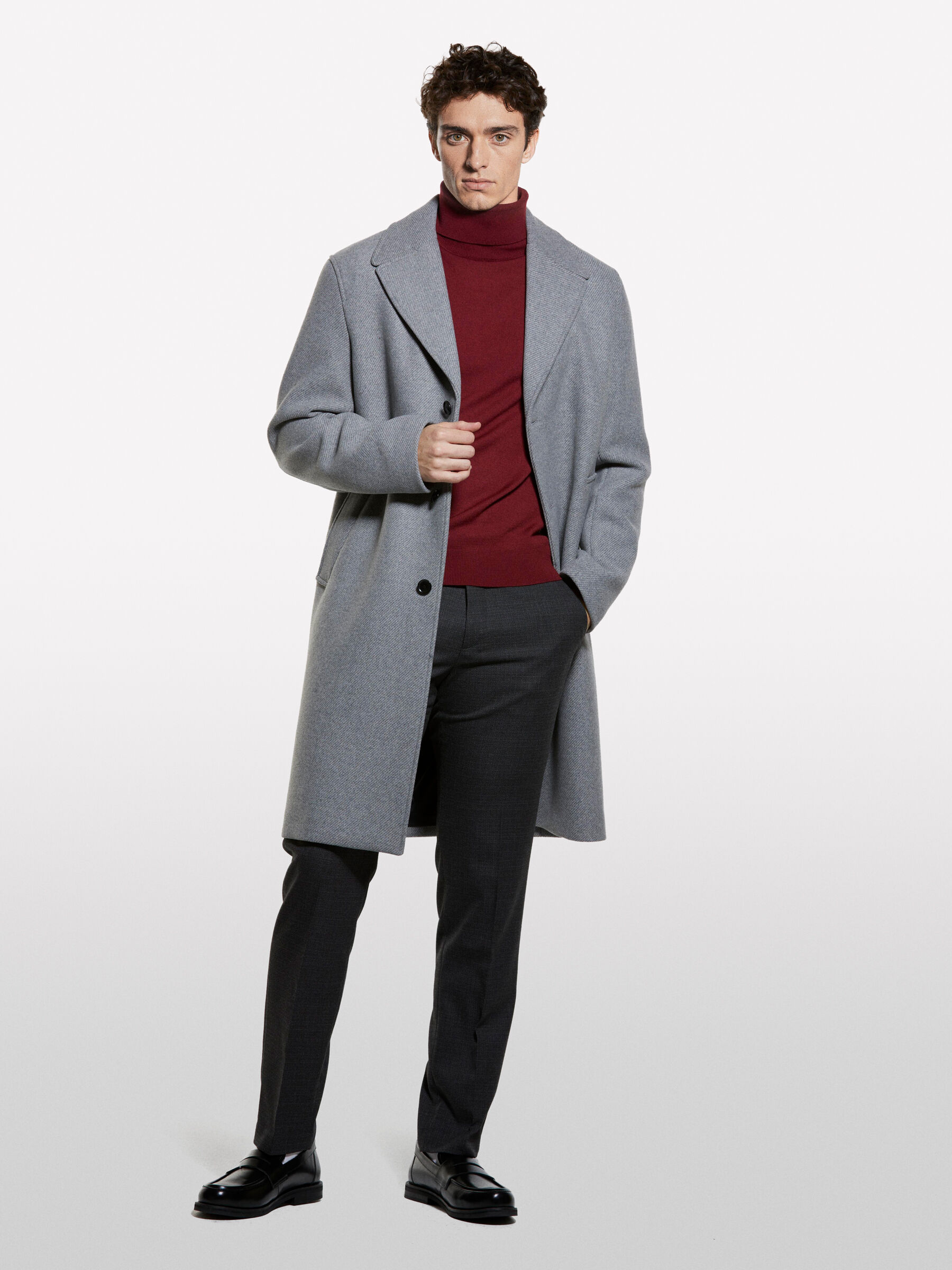 TURTLE NECK SWEATER Homme image number null