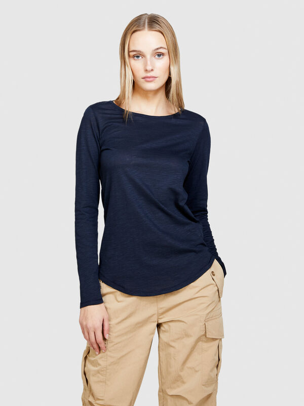 T-shirt uni - t-shirts à manches longues pour femme | Sisley