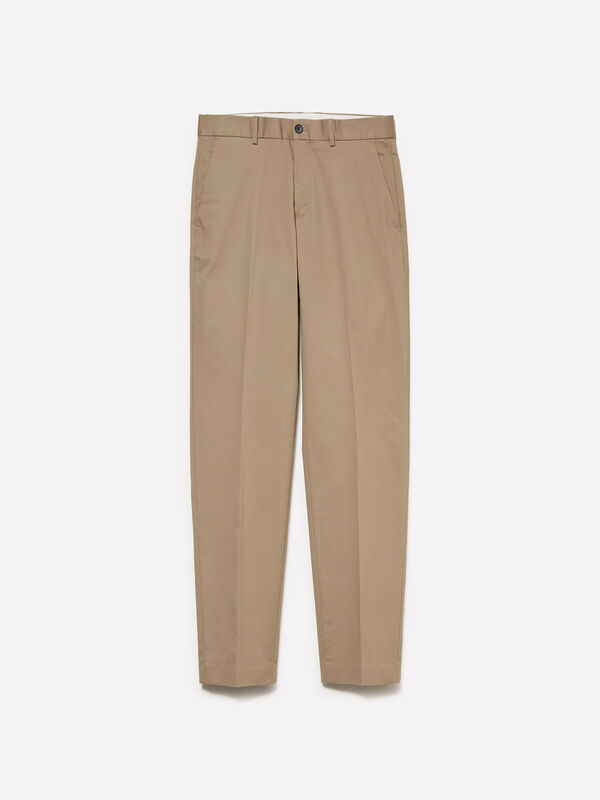 Pantalon slim confort gris tourterelle - pantalons slim pour homme | Sisley