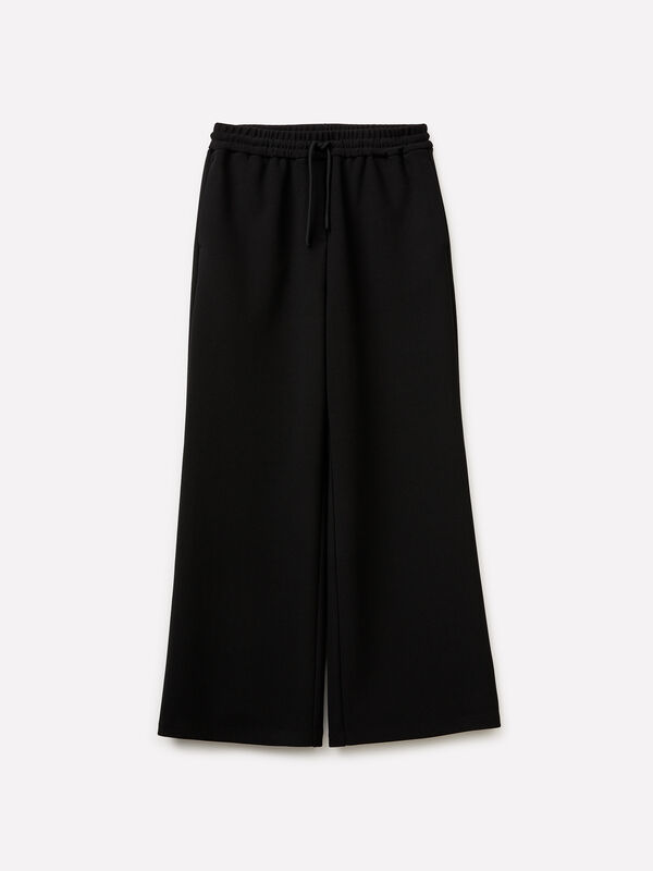 pantalon noir &eacute;vas&eacute; - sisley k pantaloni palazzo | Sisley K