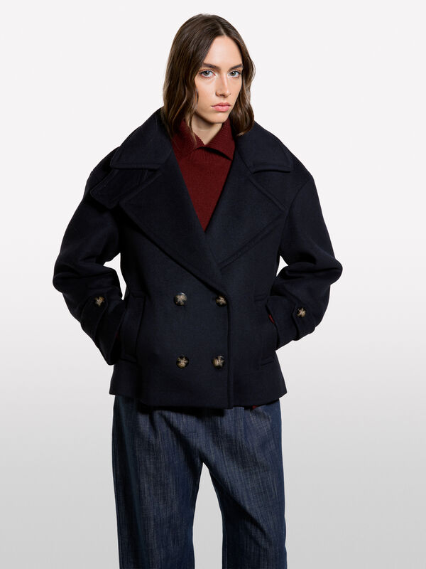 Manteau caban sur-ajusté - manteaux pour femme | Sisley