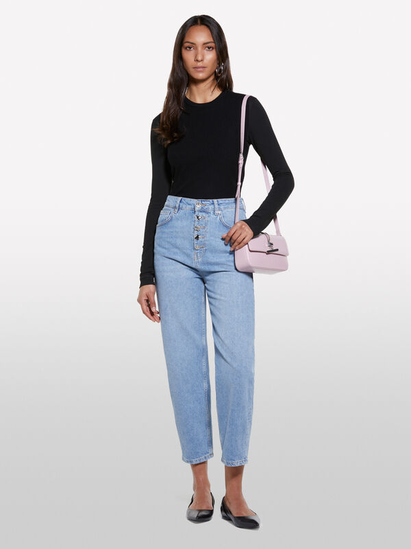 Jean taille haute - jeans mom et boyfriend pour femme | Sisley