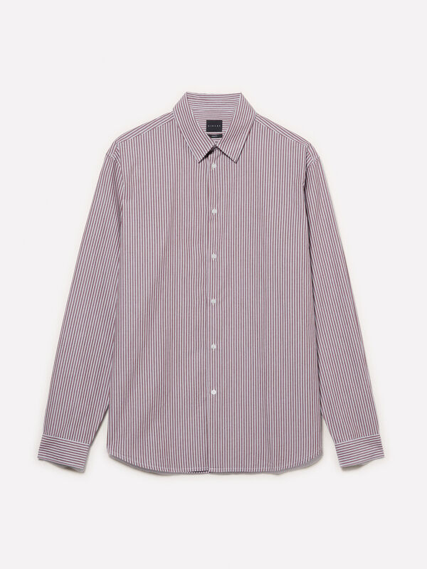 Chemise rose teinte en fil Chemise rose teinte en fil - chemises regular pour homme | Sisley