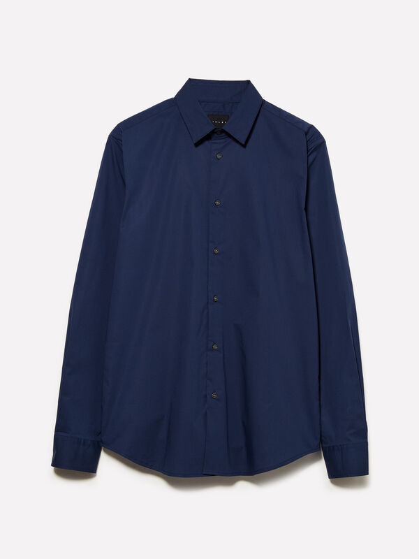Chemise bleue slim fit - chemises ajustées pour homme | Sisley