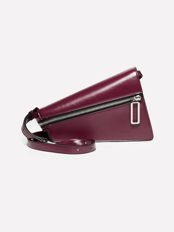sac asymétrique bordeaux - sacs à bandoulière et porté épaule pour femme | Sisley
