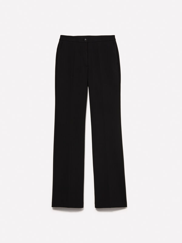 Pantalon évasé noir - pantalons évasés pour femme | Sisley