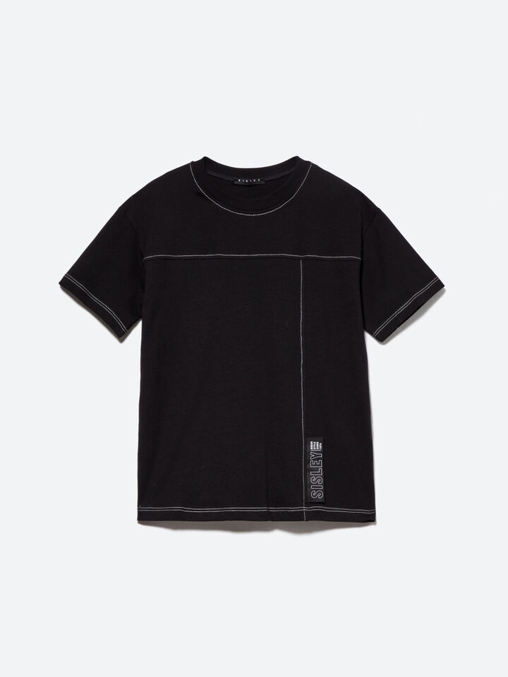 T-shirt &agrave; &eacute;tiquette sigl&eacute;e Gar&ccedil;on