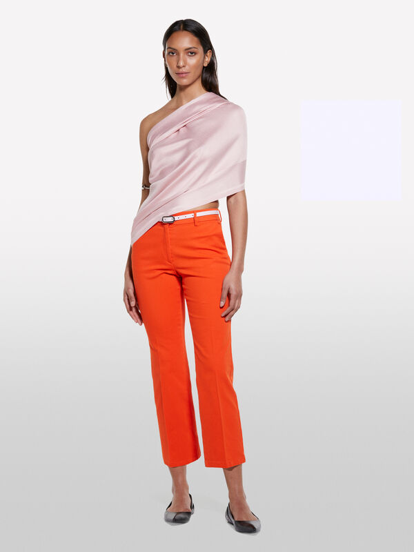 Pantalon évasé rouge - pantalons évasés pour femme | Sisley