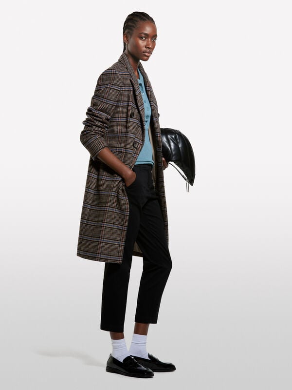 Pantalon chino cigarette noir - pantalons chinos pour femme | Sisley