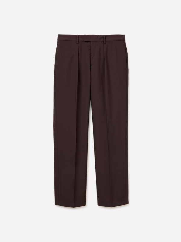 Pantalon &eacute;l&eacute;gant - pantalons regular pour homme | Sisley