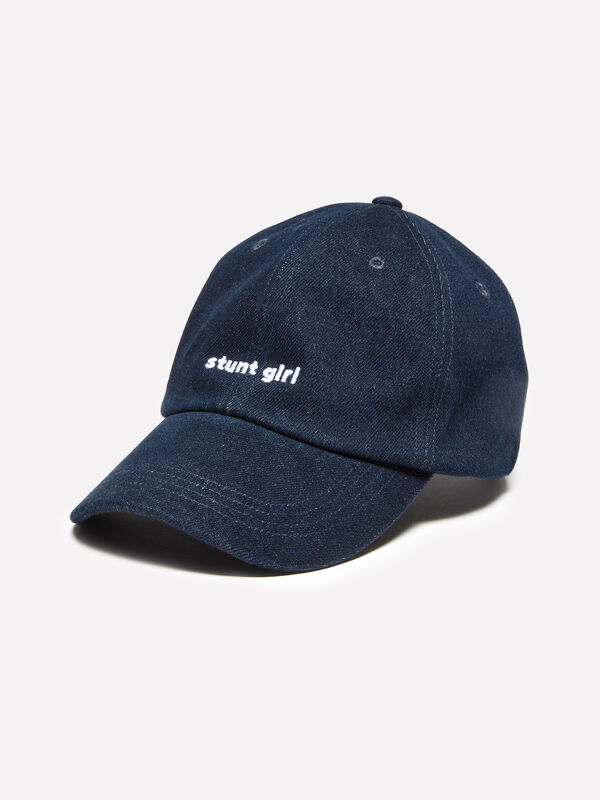 Chapeau bleu foncé avec broderie - chapeaux pour femme | Sisley