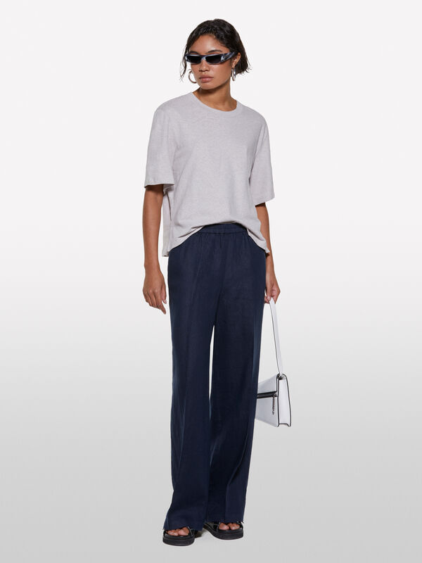 T-shirt court gris - t-shirts à manches courtes pour femme | Sisley