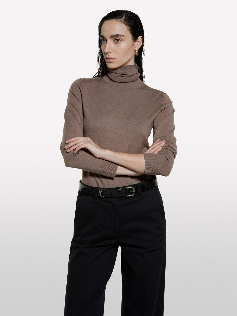 TURTLE NECK SWEATER Femme image number null