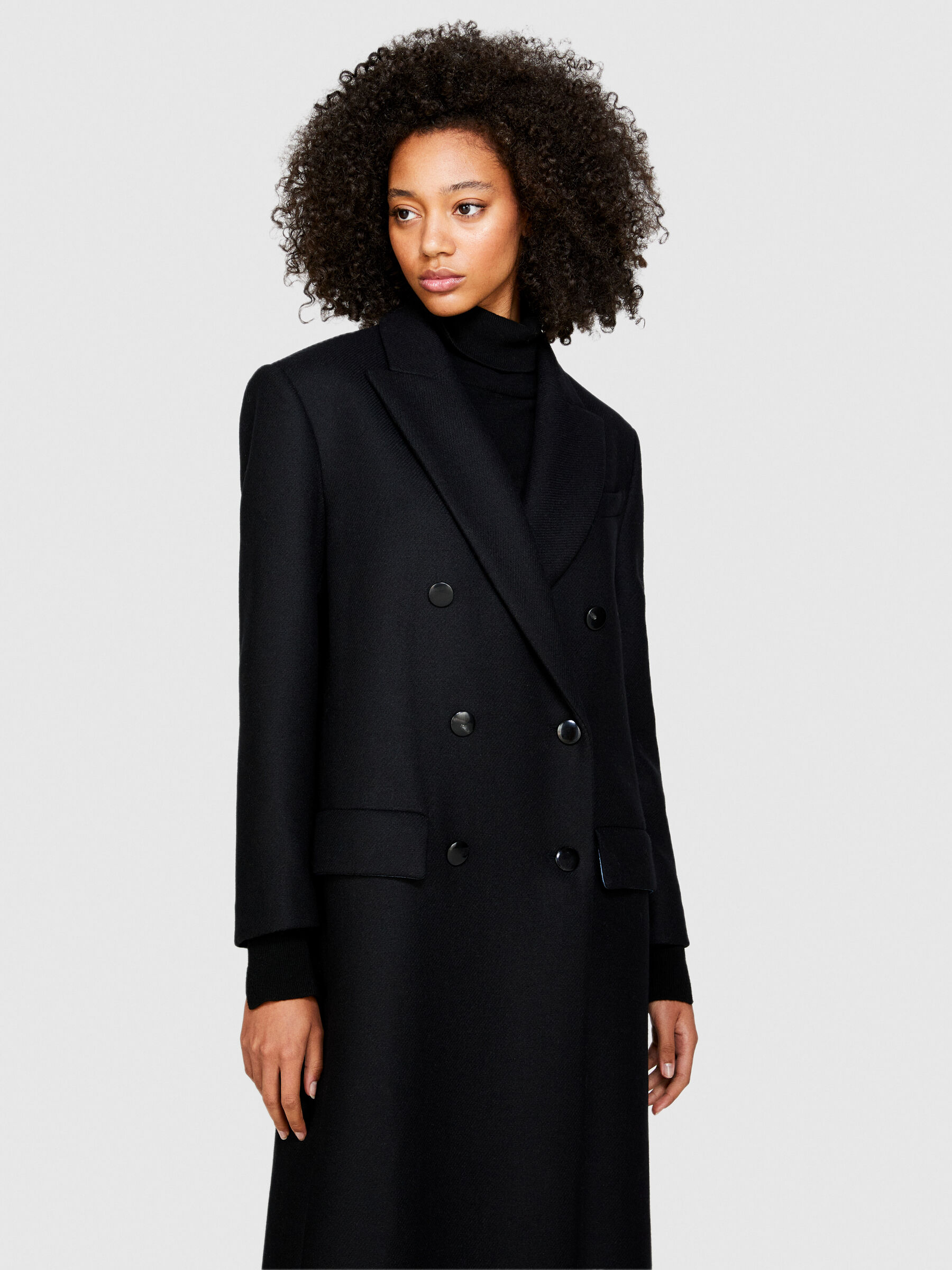 Manteau double shop boutonnage femme