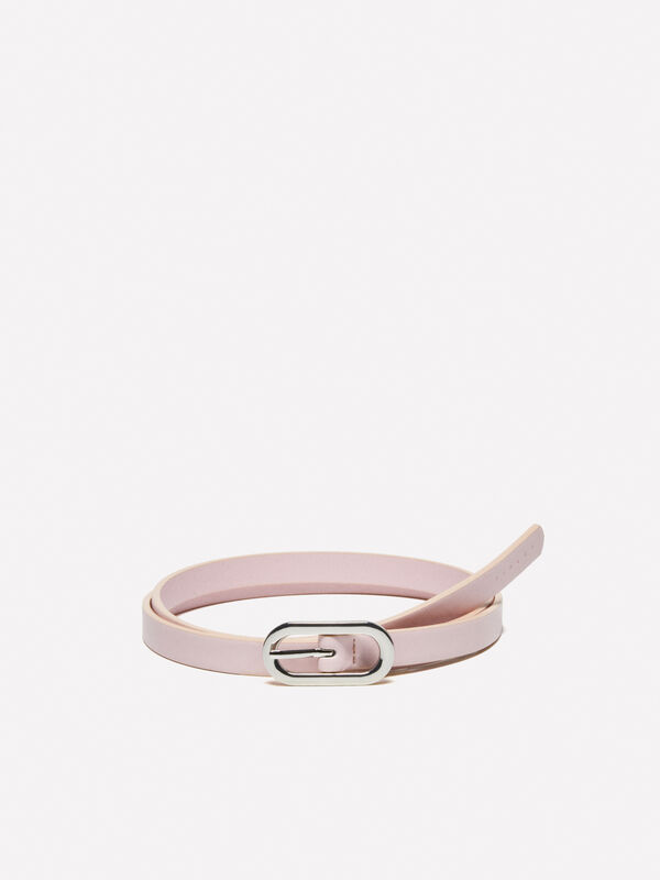 Ceinture fine rose clair - ceintures pour femme | Sisley