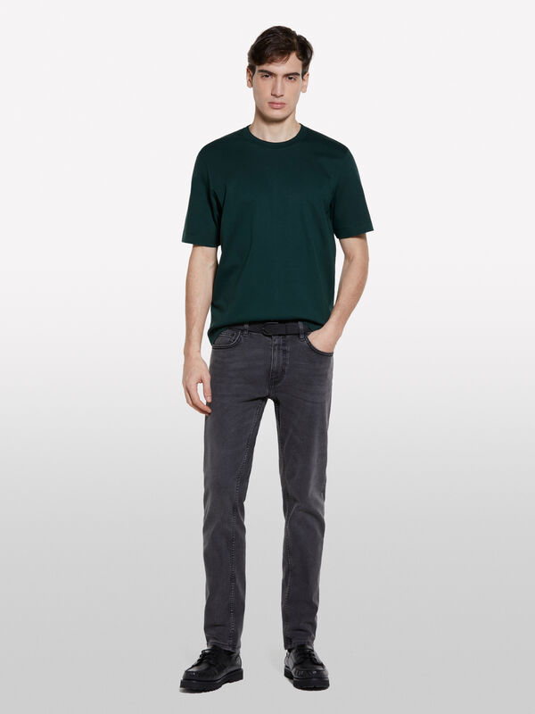 Jean Style 74 slim noir - jeans coupe slim pour homme | Sisley