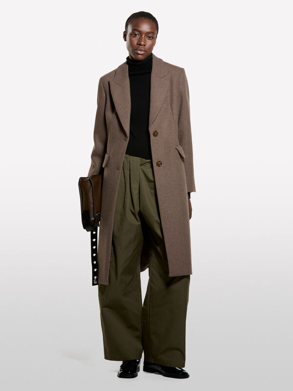 Pull col roulé noir - pulls col montant pour femme | Sisley