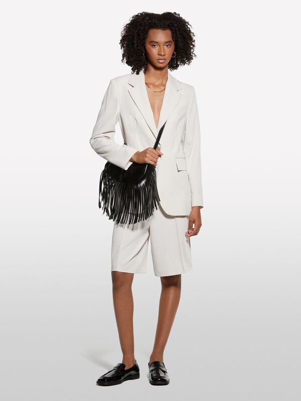 Blazer beige coupe régulière Blazer beige coupe régulière - blazers pour femme | Sisley