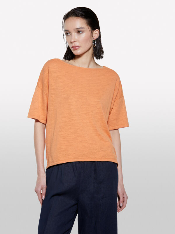 Pull crème à encolure bateau - pulls à encolure bateau pour femme | Sisley