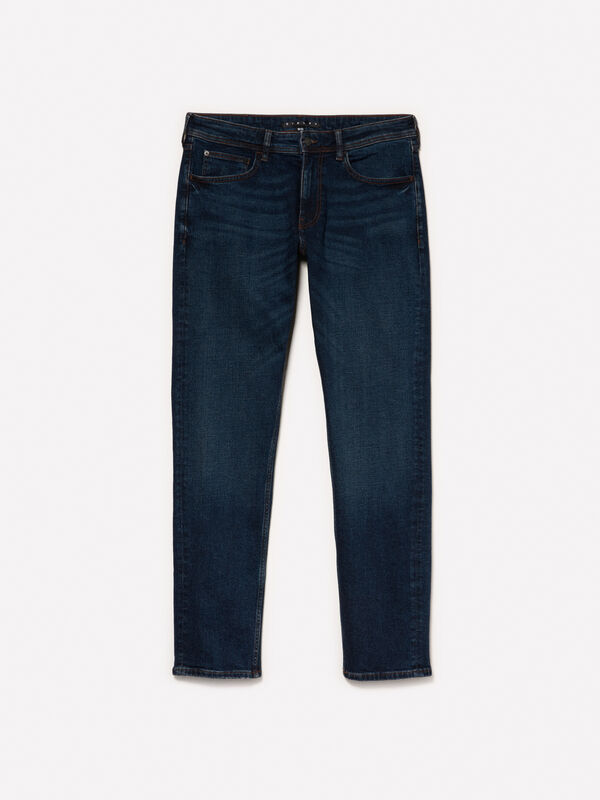 Blue Style 74 slim fit jeans Blue Style 74 slim fit jeans - jeans coupe slim pour homme | Sisley
