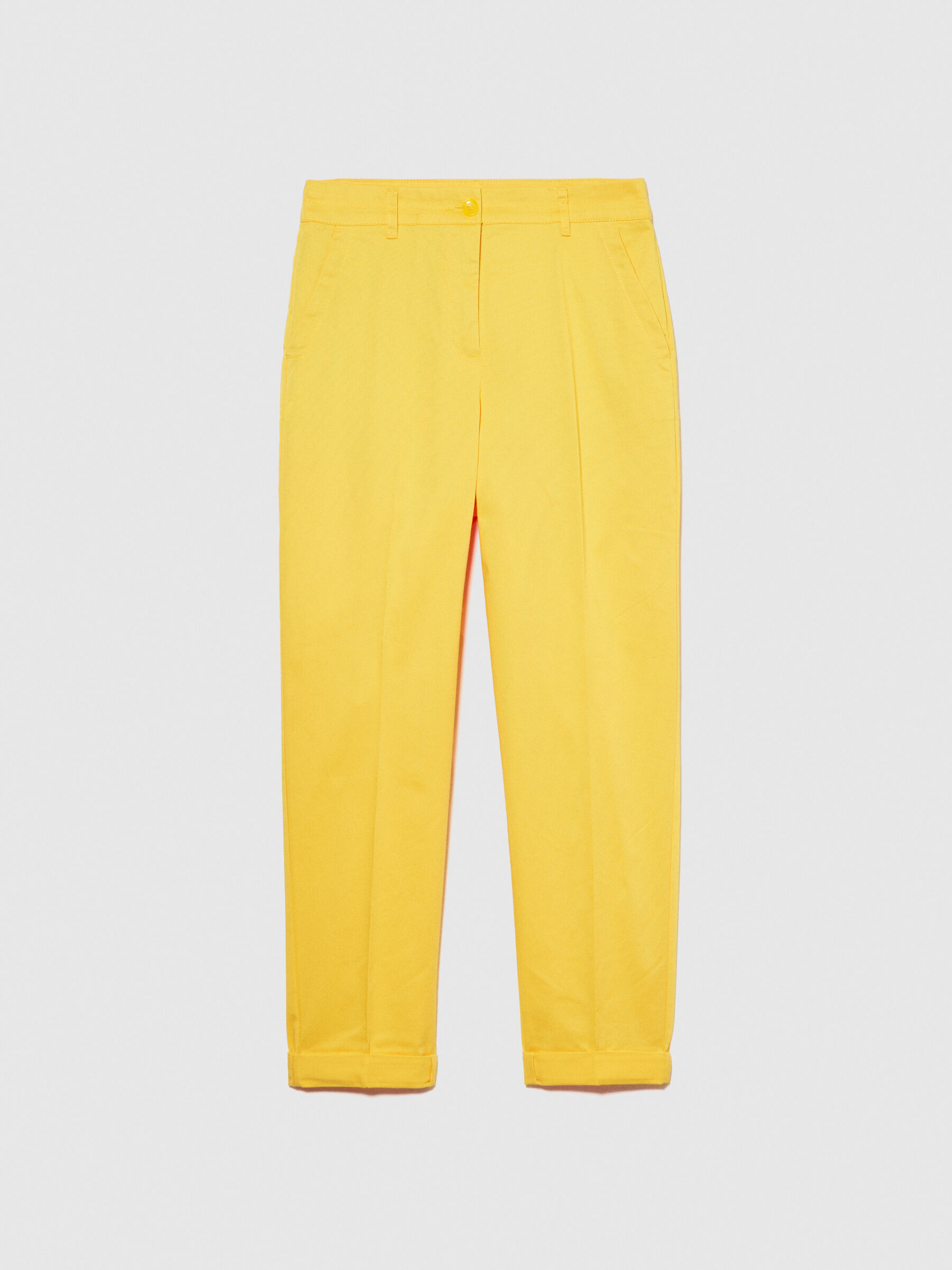 Pantalon cigarette Jaune Sisley