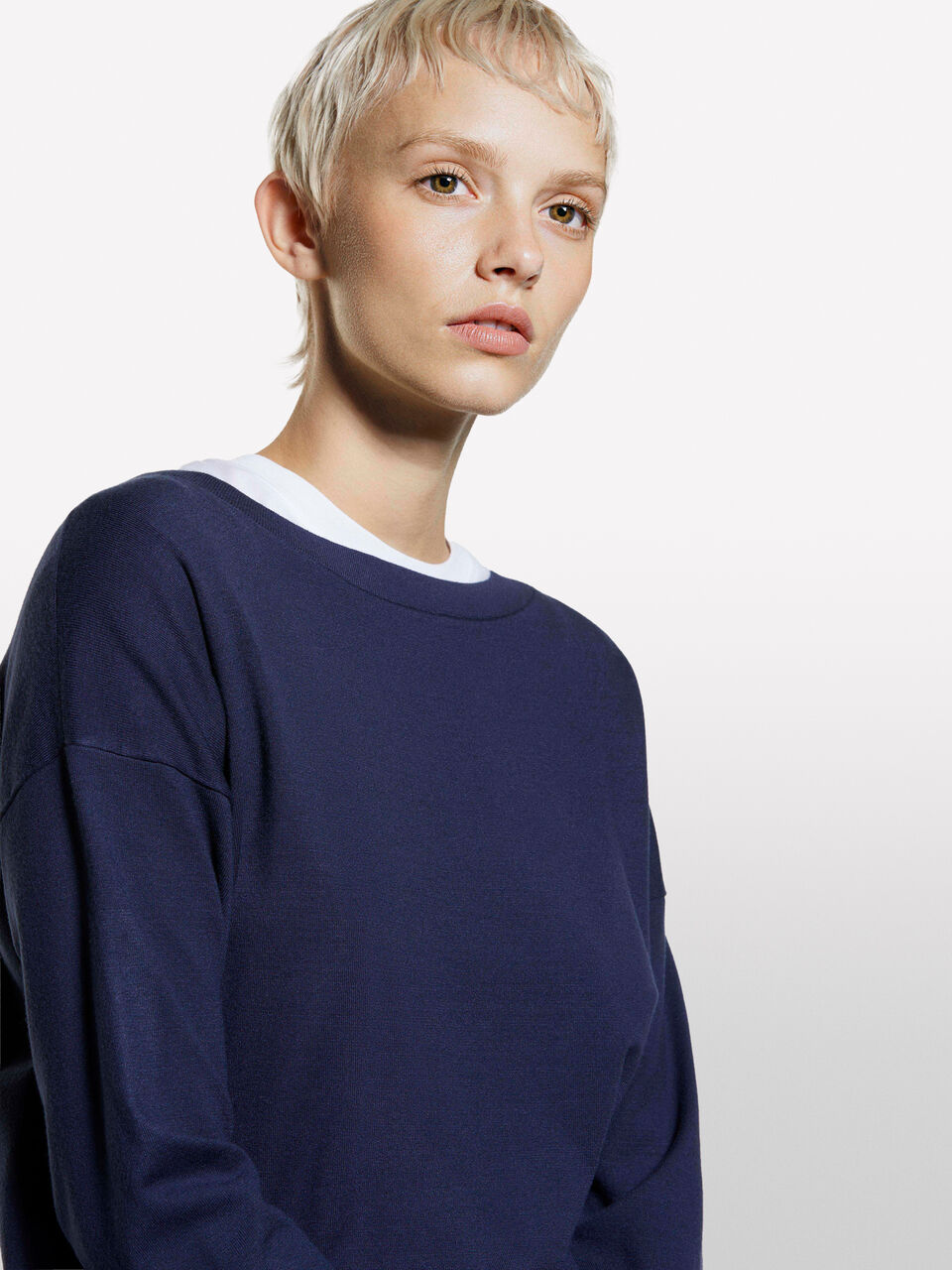 BOAT-NECK SWEAT.L/S Femme image number null