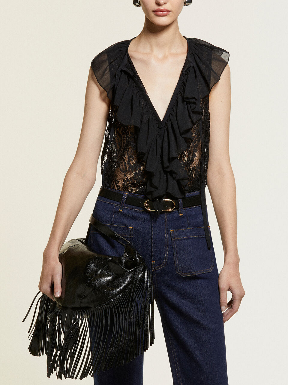 SLEEVELESS SHIRT Femme image number null