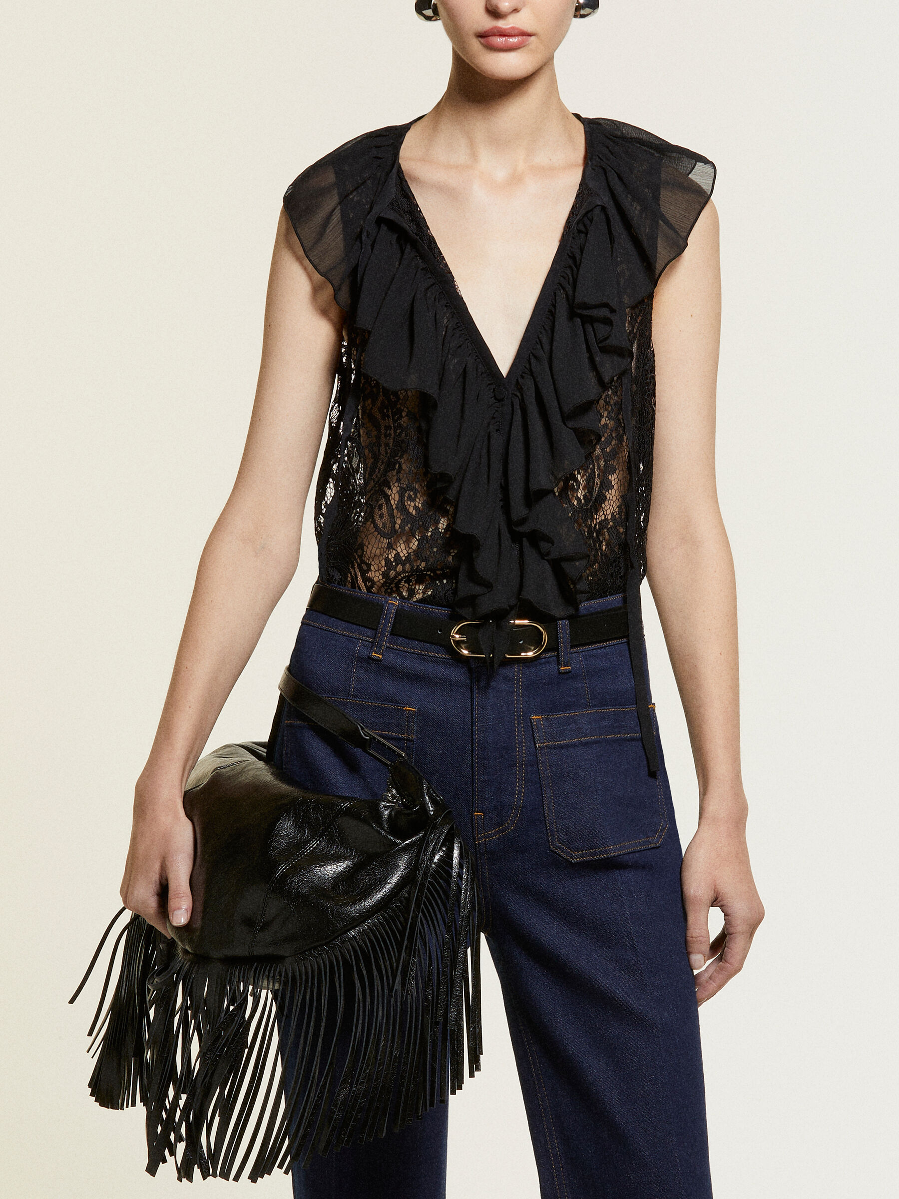 SLEEVELESS SHIRT Femme image number null