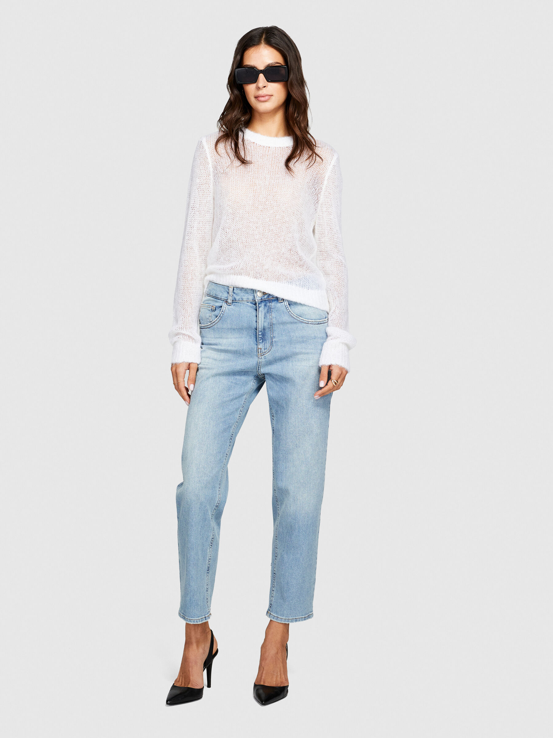 Jeans Manhattan coupe regular effet us Bleu Clair Sisley