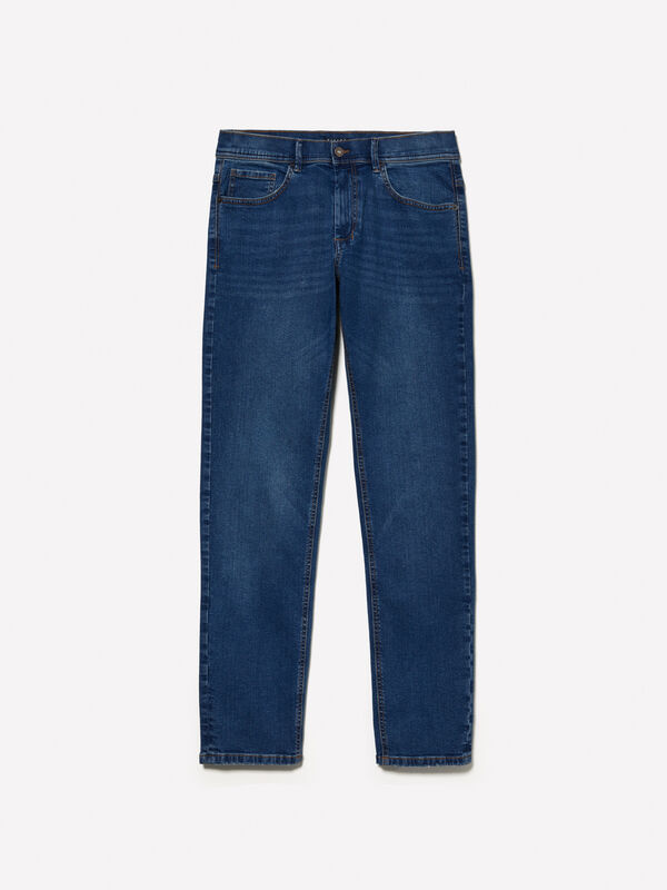 Jeans Stockholm slim bleu Jeans Stockholm slim bleu - jeans coupe slim pour homme | Sisley