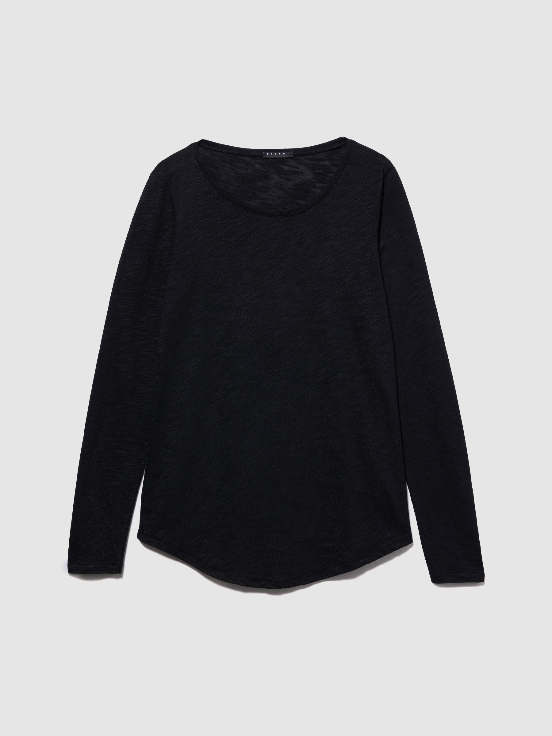 T shirt noir manche longue sales femme