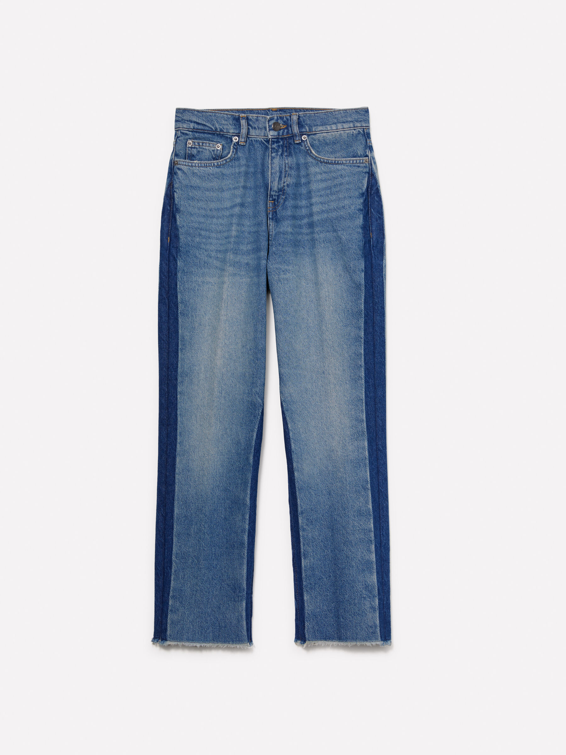 Jeans bleu fonce contraste Bleu Fonce Sisley